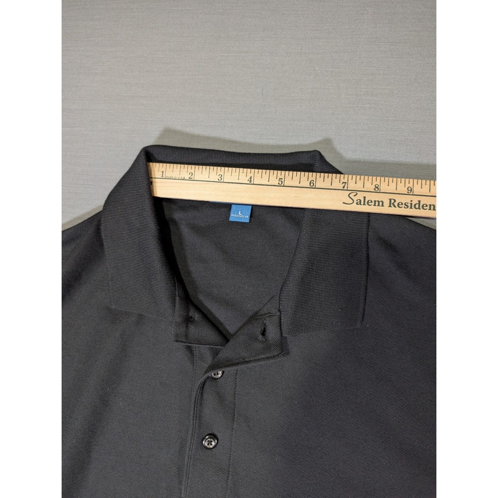 Port Authority Mens Black Short Sleeve Pique Polo Shirt Size L RN 90836 - Picture 6 of 9